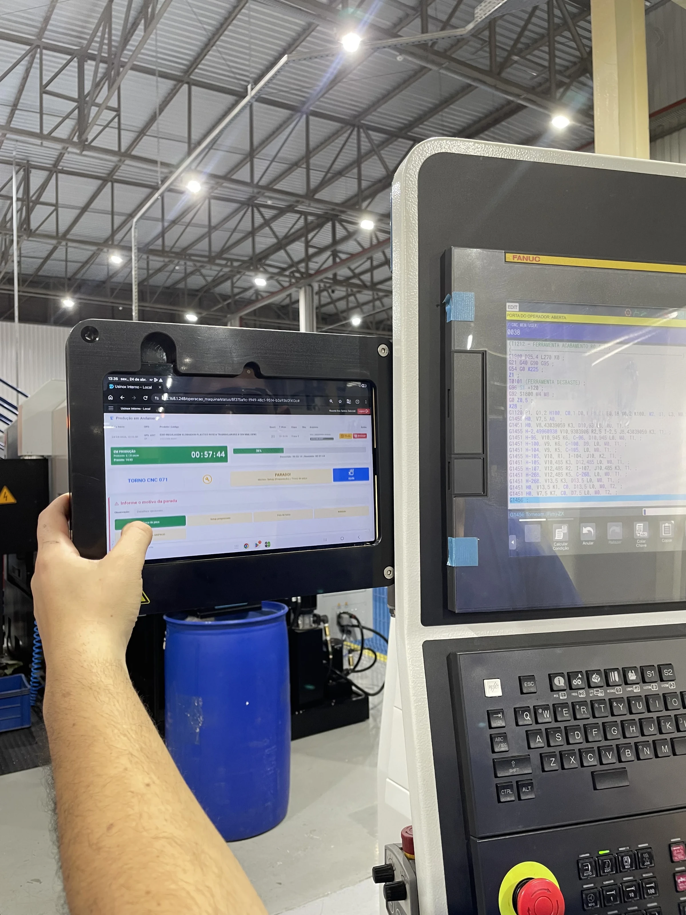 USINOX adopts tablets for factory activity tracking
