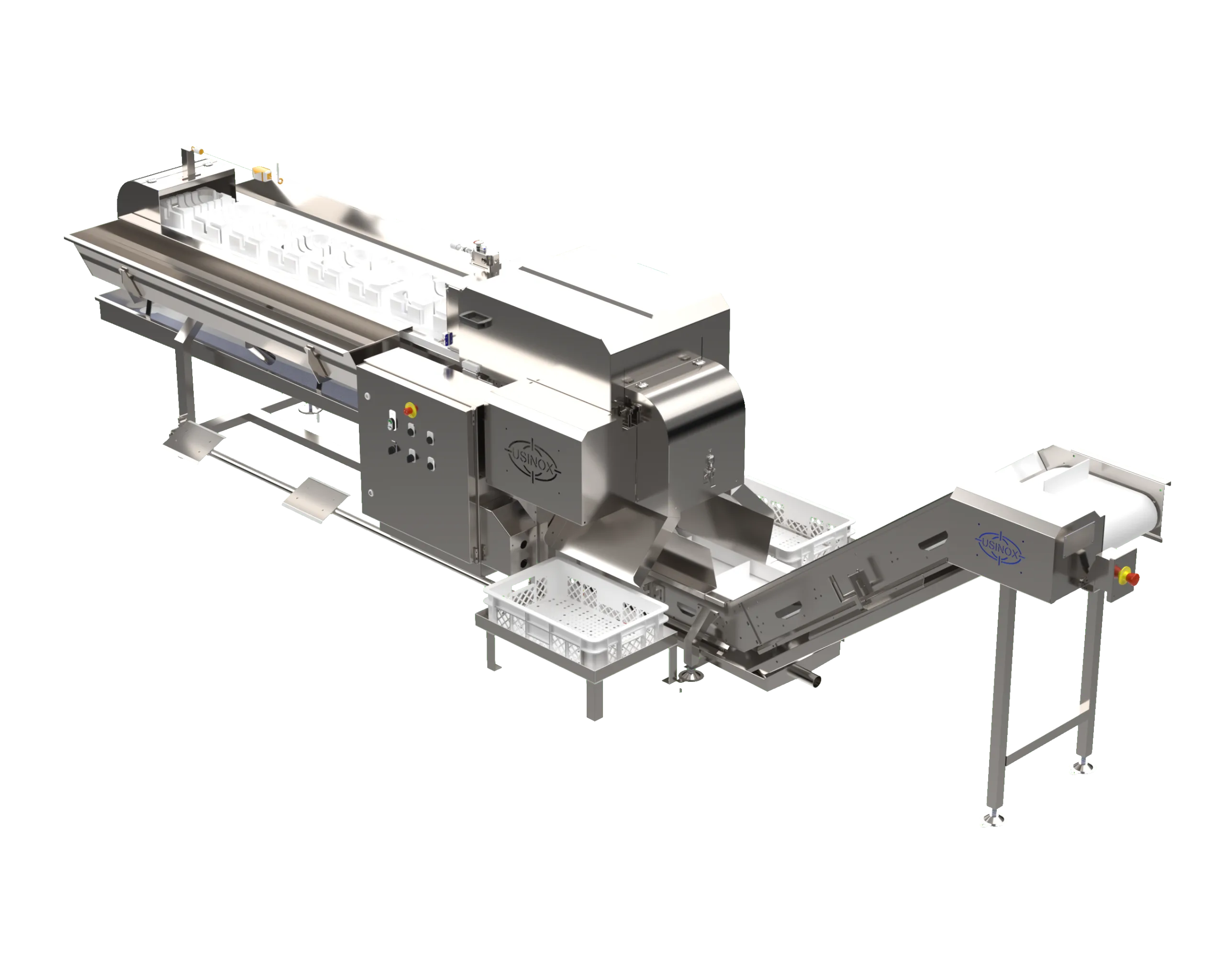 Cortador de small chicken cuts: até 128 peças por minuto com descarte automático de articulação